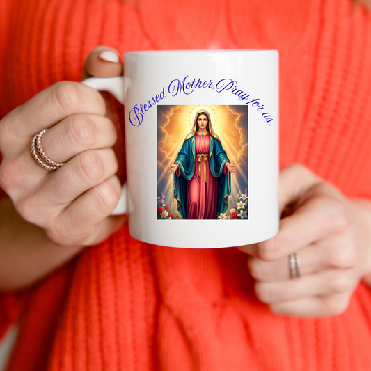 This beautiful Catholic-themed mug makes a perfect gift for someone special or treating yourself. It can be use it to enjoy coffee, tea, or any other favorite beverage.