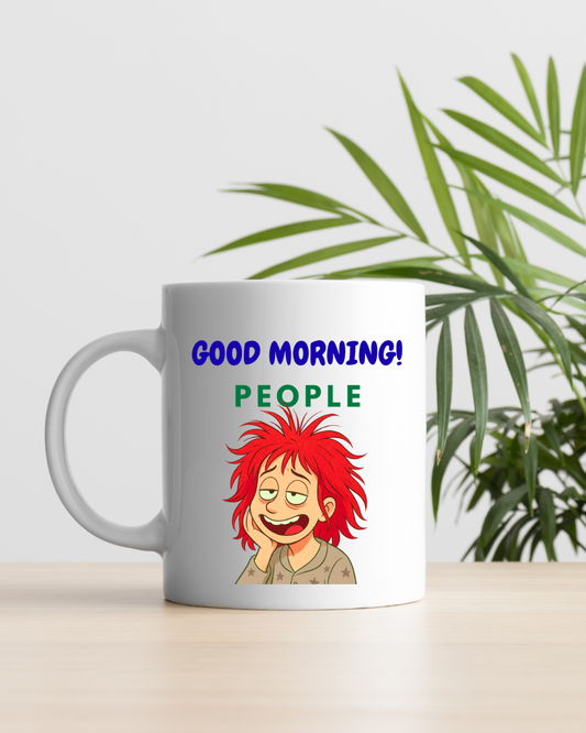 Good morning  Coffee mug design, 15 oz.