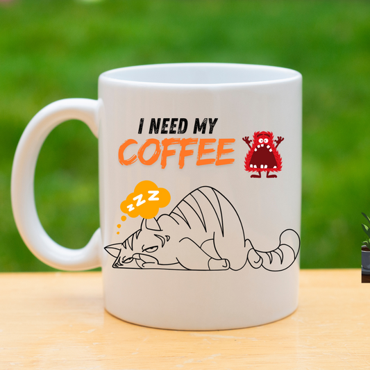 Customized ceramic mug, 15 oz